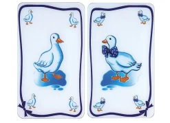 Herdabdeckplatten Gänse, 2er-Set