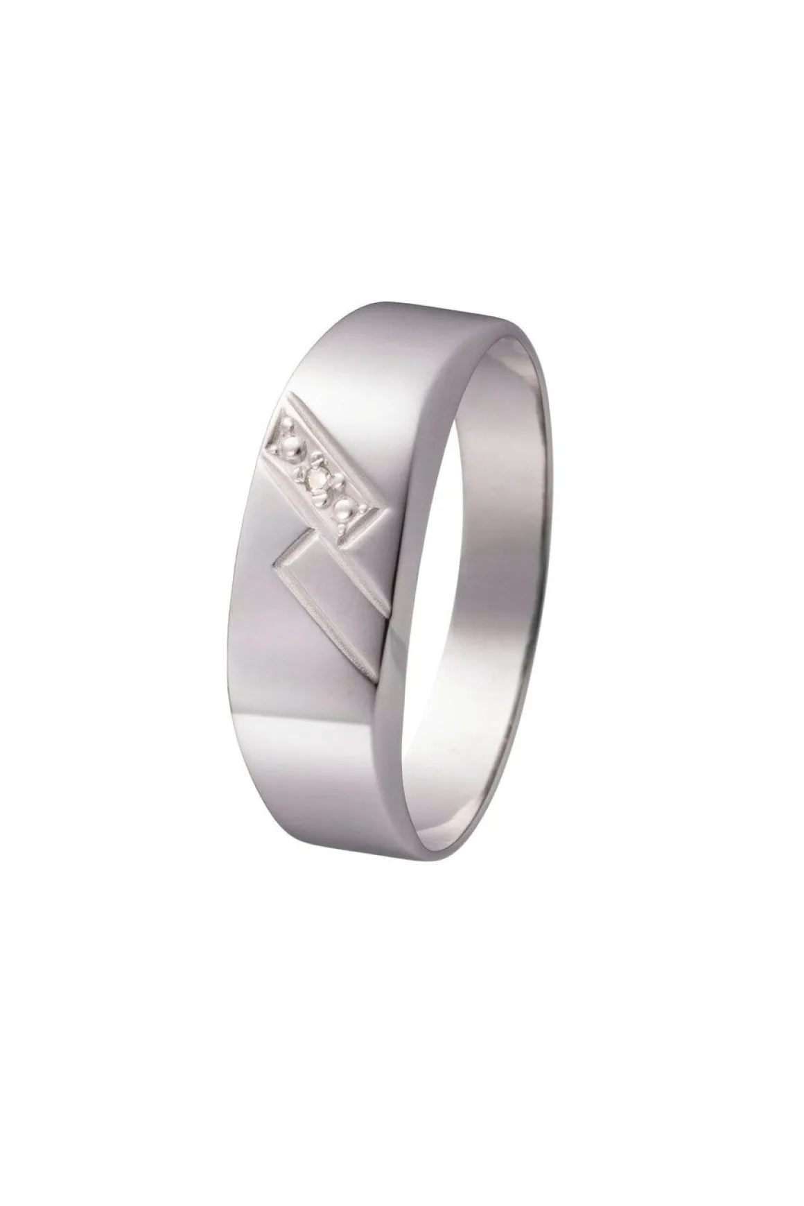 Herrenring mit Diamant