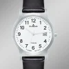 Herrenuhr mit Titangehäuse und Lederband