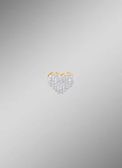 Herz-Anhänger mit 48 Diamanten