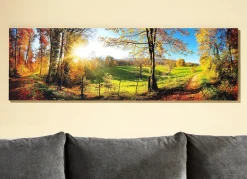 Hochwertige Kunstdruck „Zauberhafte Landschaft im Herbst“