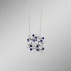 Hochwertiger Anhänger mit Safir und Brillanten