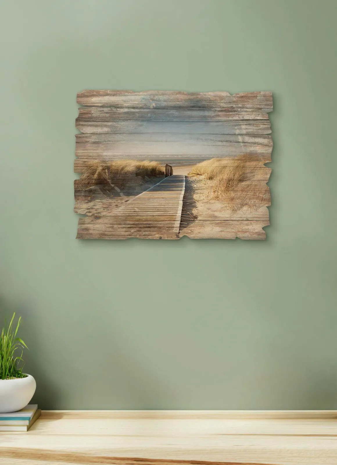 Holzbild im Vintage-Charakter