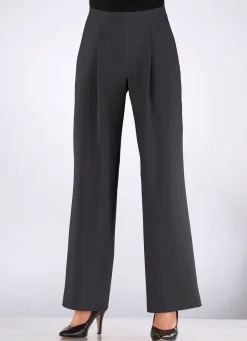Hose mit Bundfalten in modischer Weite