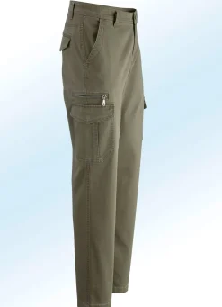 Hose mit Cargotaschen in 3 Farben