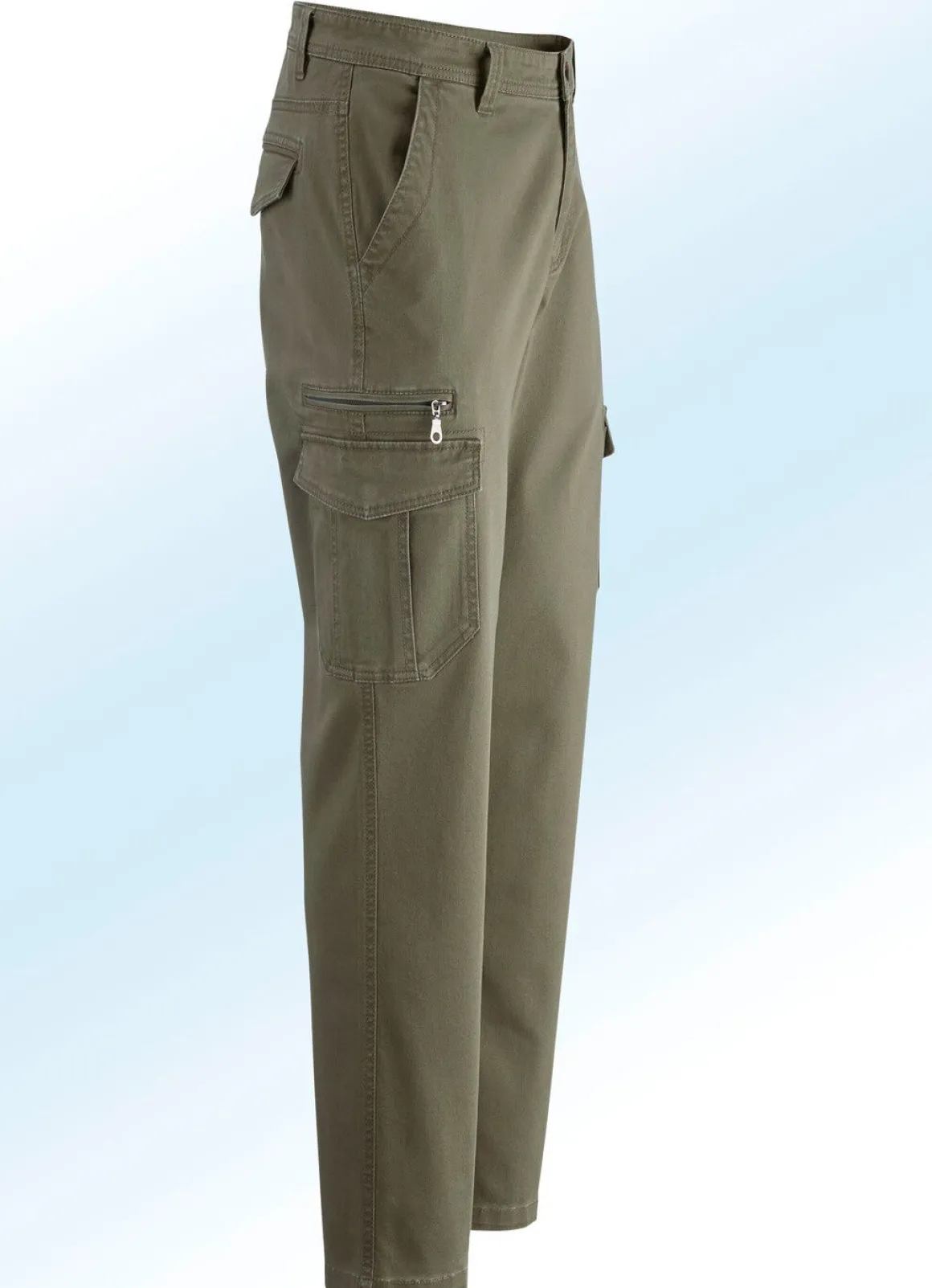 Hose mit Cargotaschen in 3 Farben