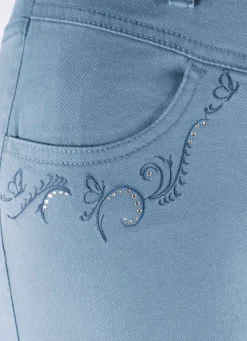 Hose mit funkelnden Glitzersteinchen