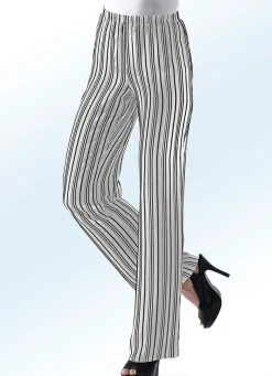 Hose mit aktueller Streifendessinierung