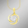 Interessanter Anhänger mit 7 Brillanten und 56 Diamanten