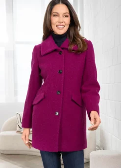 Jacke aus gekochter Wolle