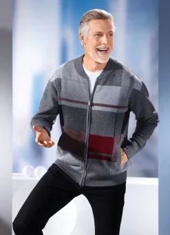 Jacke mit durchgehendem Reißverschluss in 2 Farben