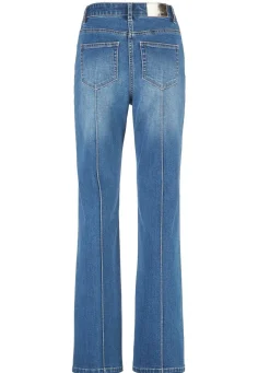 Jeans mit abgesteppten Biesen