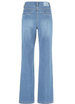 Jeans mit Bundfalten