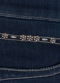Jeans mit dezenter Strasszier