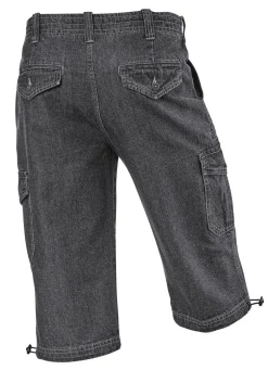 Jeans-Bermudas mit Cargotaschen in 3 Farben