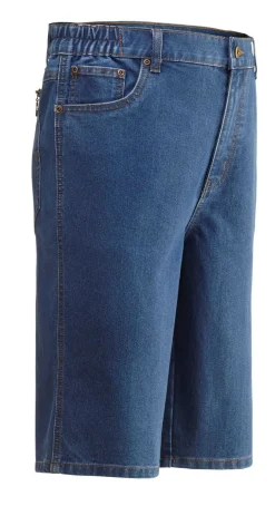 Jeans-Bermudas mit Dehnbundeinsätzen in 3 Farben