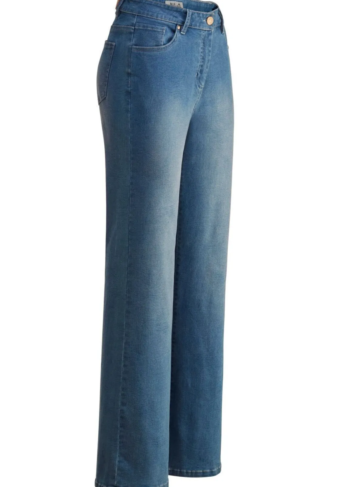Jeans in aktueller Fingerprint-Dessinierung