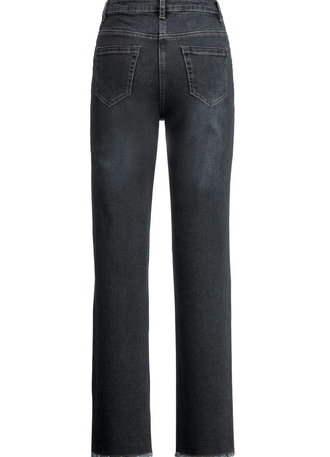 Jeans mit angesagtem Fransensaum