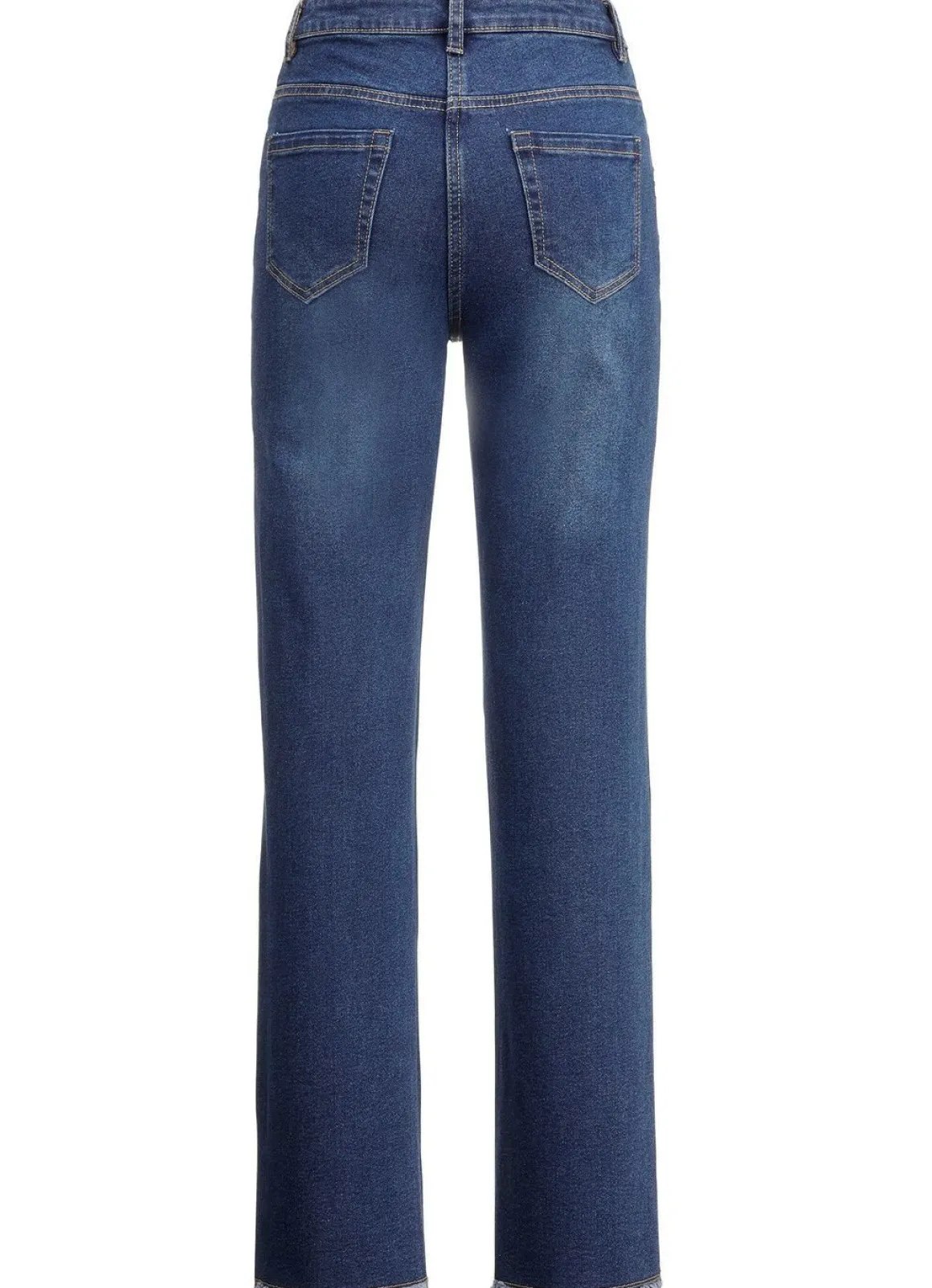 Jeans mit angesagtem Fransensaum