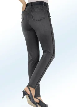 Jeans mit angesagtem Galonstreifen
