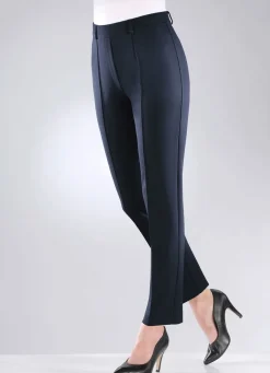 Jerseyhose mit abgesteppten Biesen