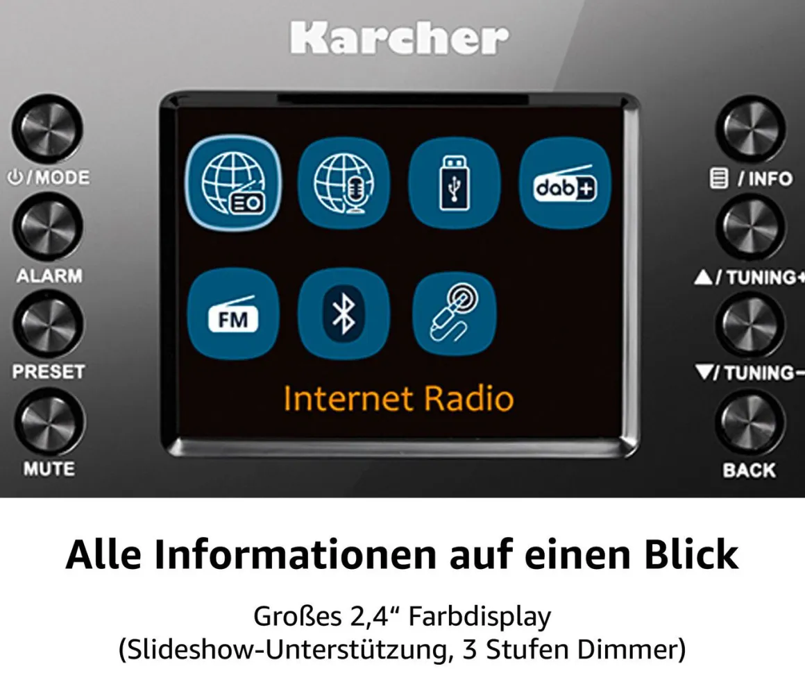"Karcher" DAB 7000i Internetradio mit WLAN