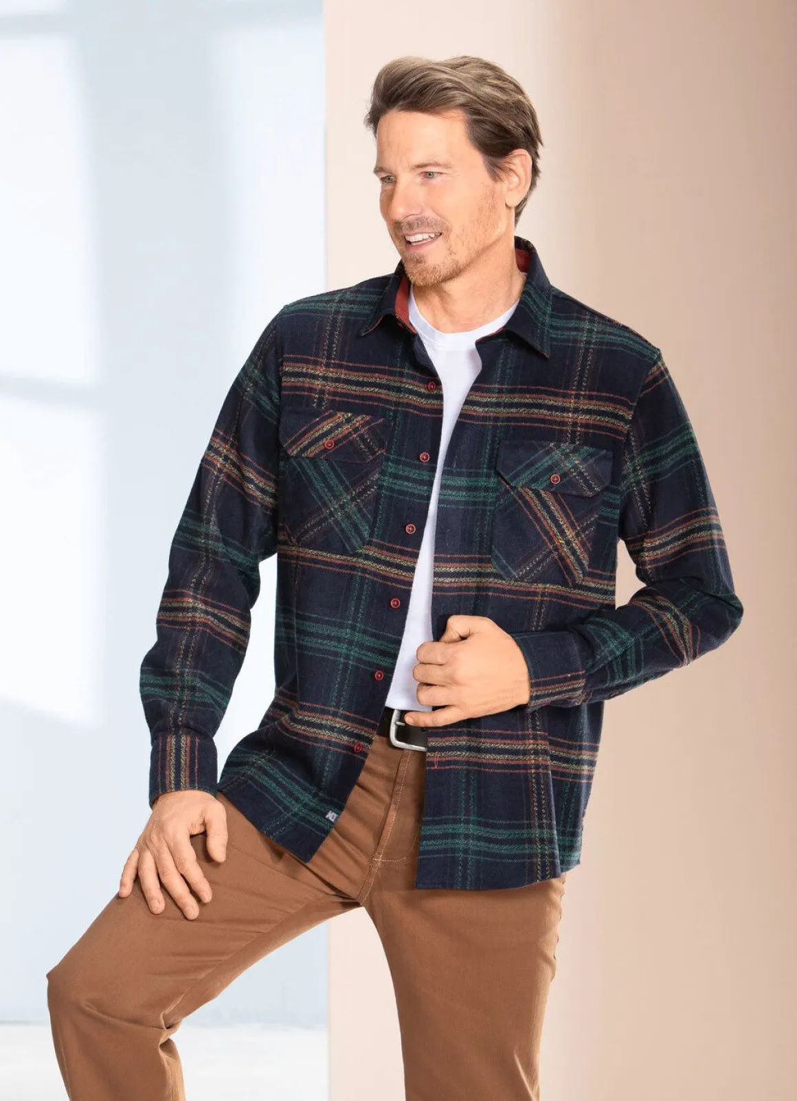 Kariertes Overshirt von "Milano Italy"