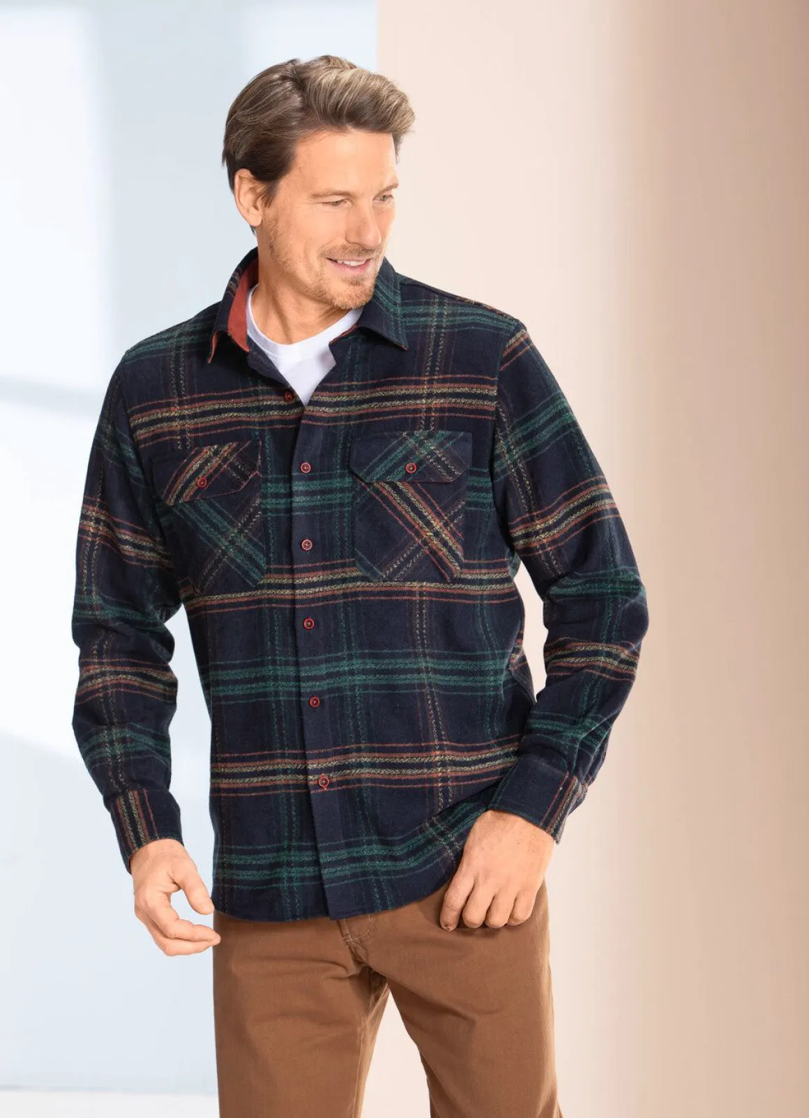 Kariertes Overshirt von "Milano Italy"