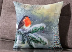 Kissenbezug mit winterlichen Motiv