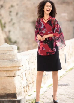 Kleid in angesagter Two-in-One-Optik