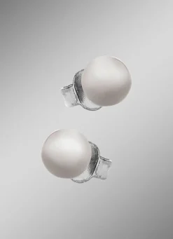 Kleine aber feine Kugel-Ohrstecker aus Titan