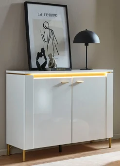 Kommode mit LED-Beleuchtung und Softclose