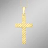 Kreuz-Anhänger mit Diamantmuster