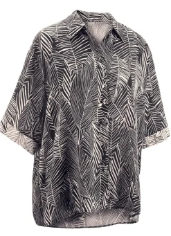 Laurina Bluse mit kurzen Ärmeln