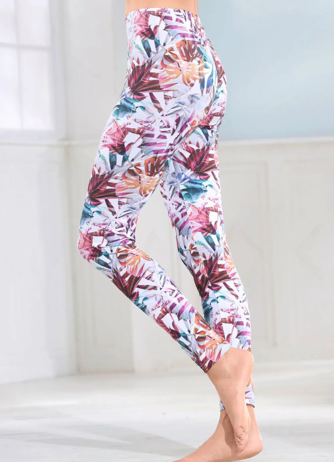 Laurina Leggings mit buntem Druckdessin