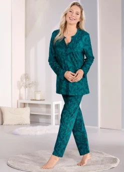 Laurina Schlafanzug mit langen Ärmeln und langer Hose