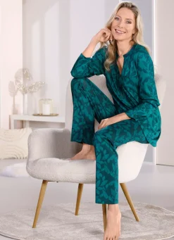 Laurina Schlafanzug mit langen Ärmeln und langer Hose