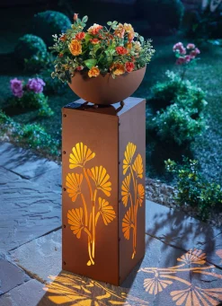 LED-Dekosäule "Ginkgo"