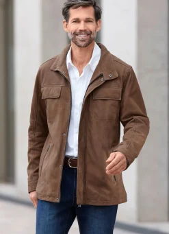 Lederjacke mit Brusttaschen