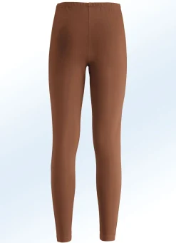 Leggings im interresanten Materialmix