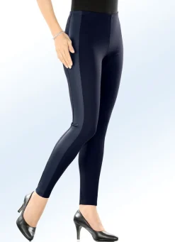 Leggings im interresanten Materialmix