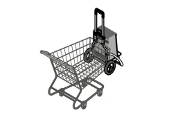 Leichter und leiser Einkaufsroller Royal Shopper