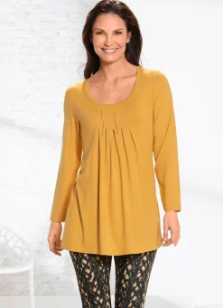 Longshirt mit Plättchenzier in 2 Farben