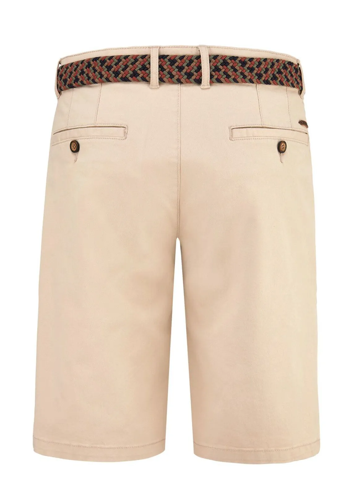 Lässige "Redpoint"-Bermudas mit Stoffgürtel in 3 Farben