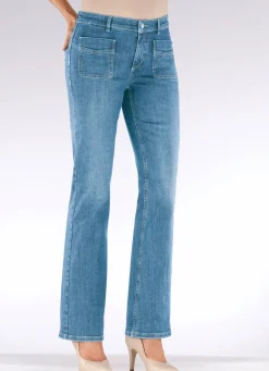 Magic-Jeans mit ausgestellter Beinweite