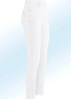Magic-Jeans mit angesagtem Fransensaum