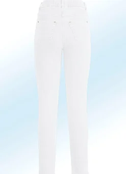Magic-Jeans mit angesagtem Fransensaum