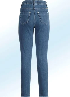 Magic-Jeans mit angesagtem Fransensaum