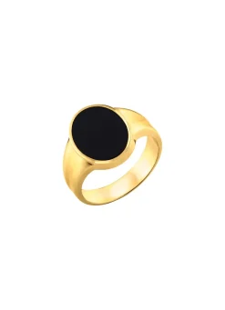 Maskuliner Herrenring mit Onyx