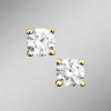 Massive Ohrstecker mit Brillant